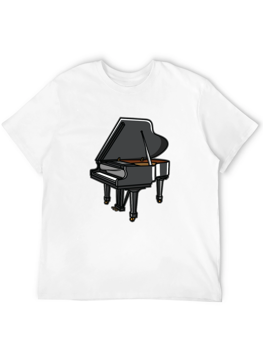 Piano Graphic Tee - Music Lovers T-Shirt