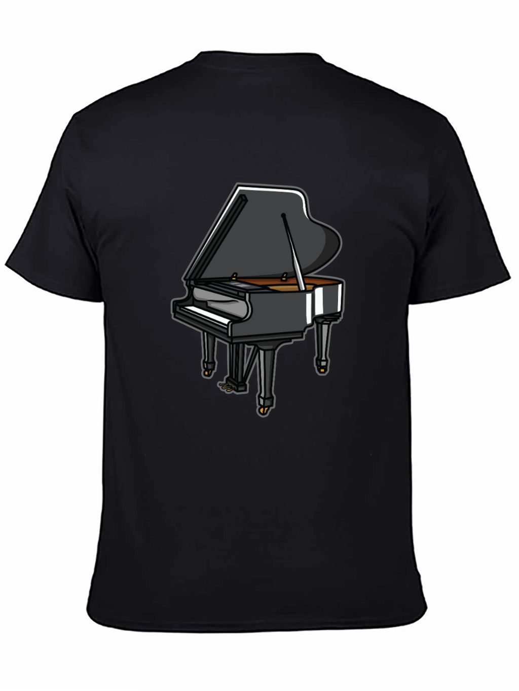 Piano Graphic Tee - Music Lovers T-Shirt