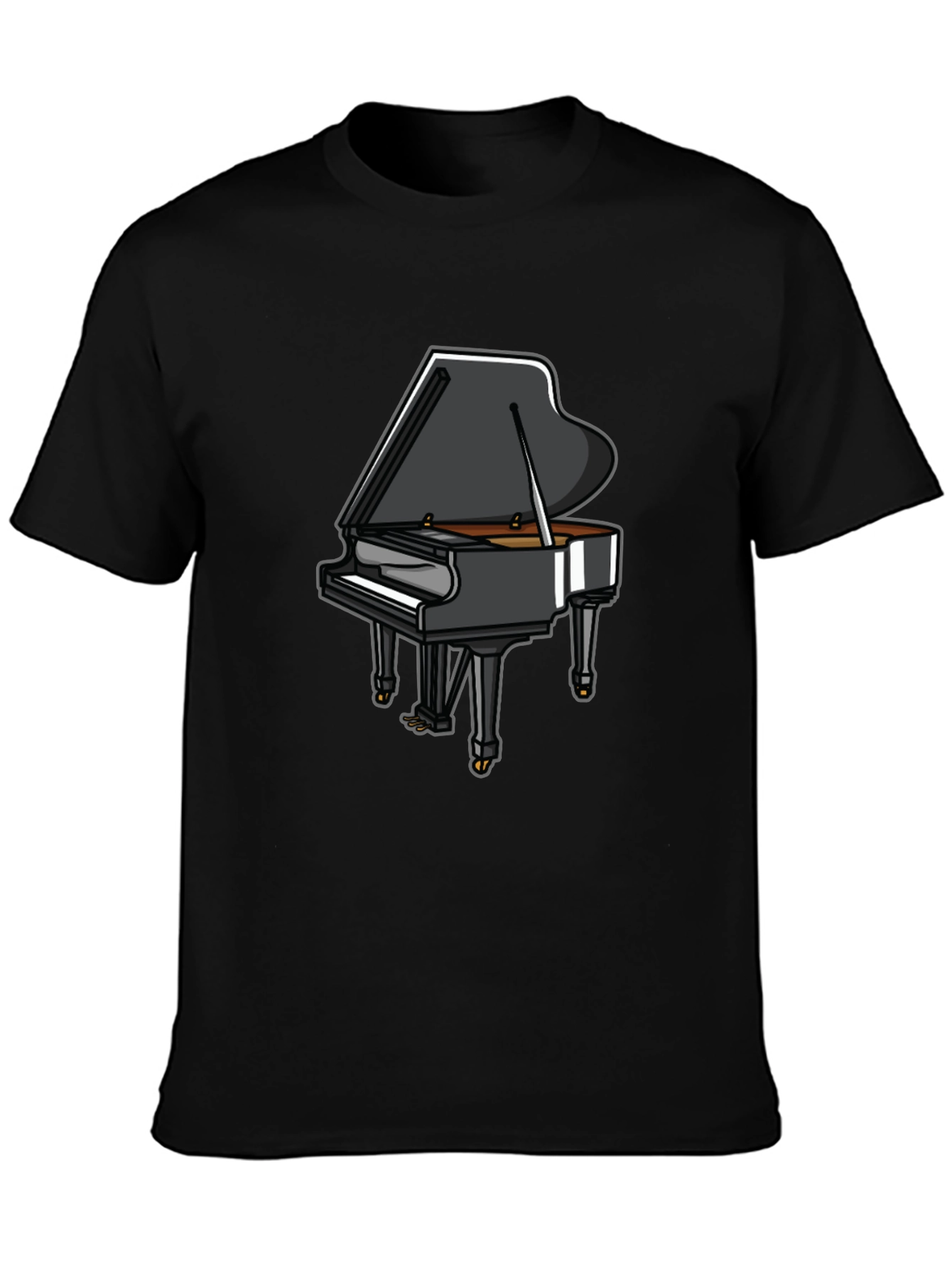 Piano Graphic Tee - Music Lovers T-Shirt