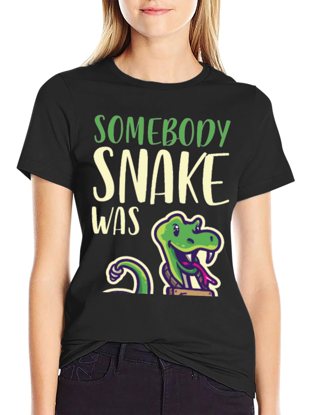 Somebody Snake Was T-Shirt - Funny Reptile Tee