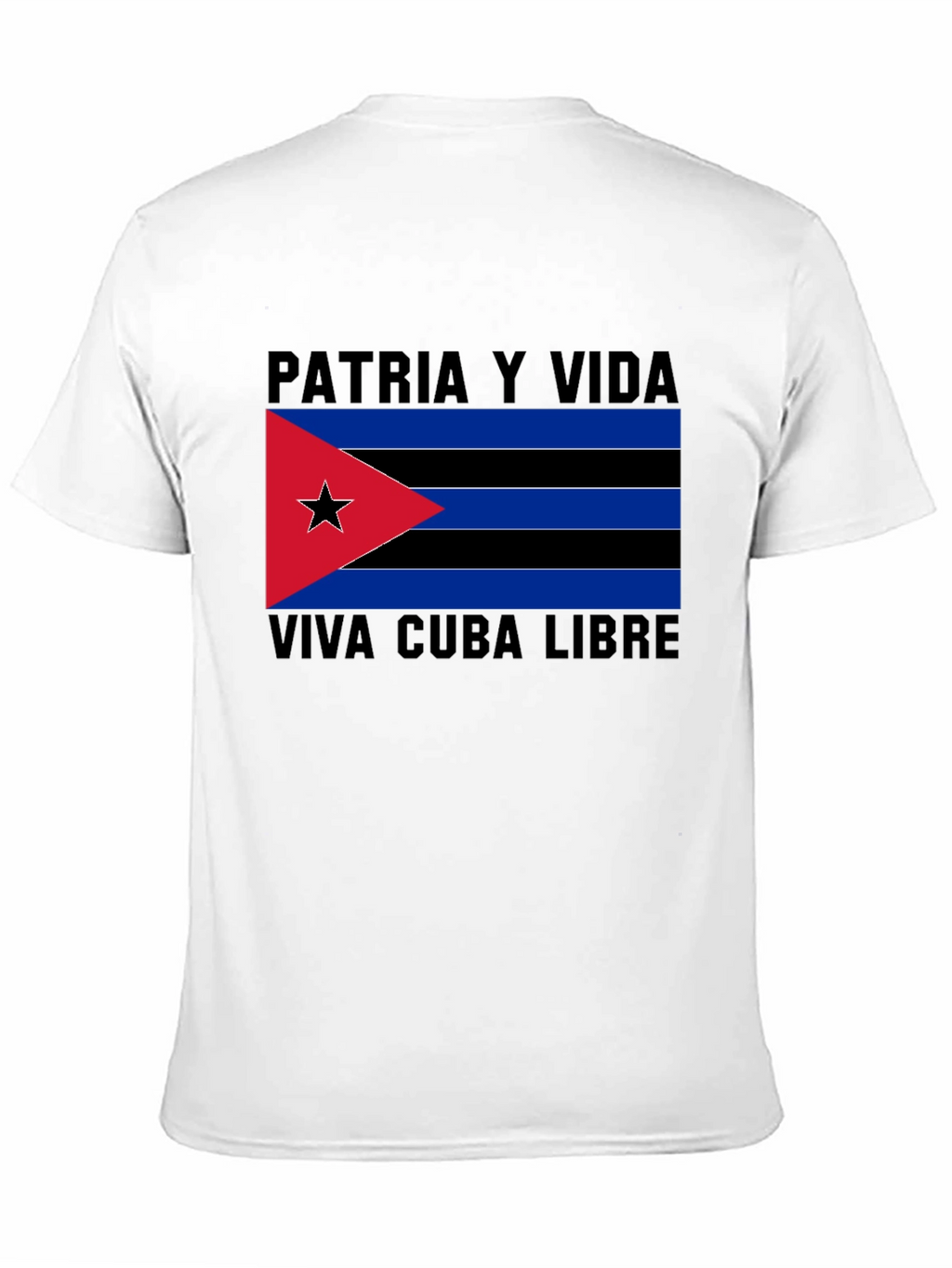 Patria y Vida Viva Cuba Libre Black T-Shirt