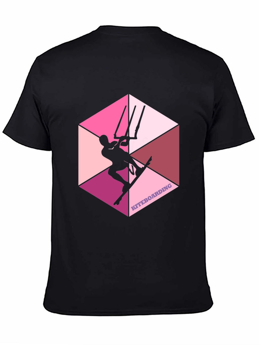 Kiteboarding Graphic Tee - Hexagon Design