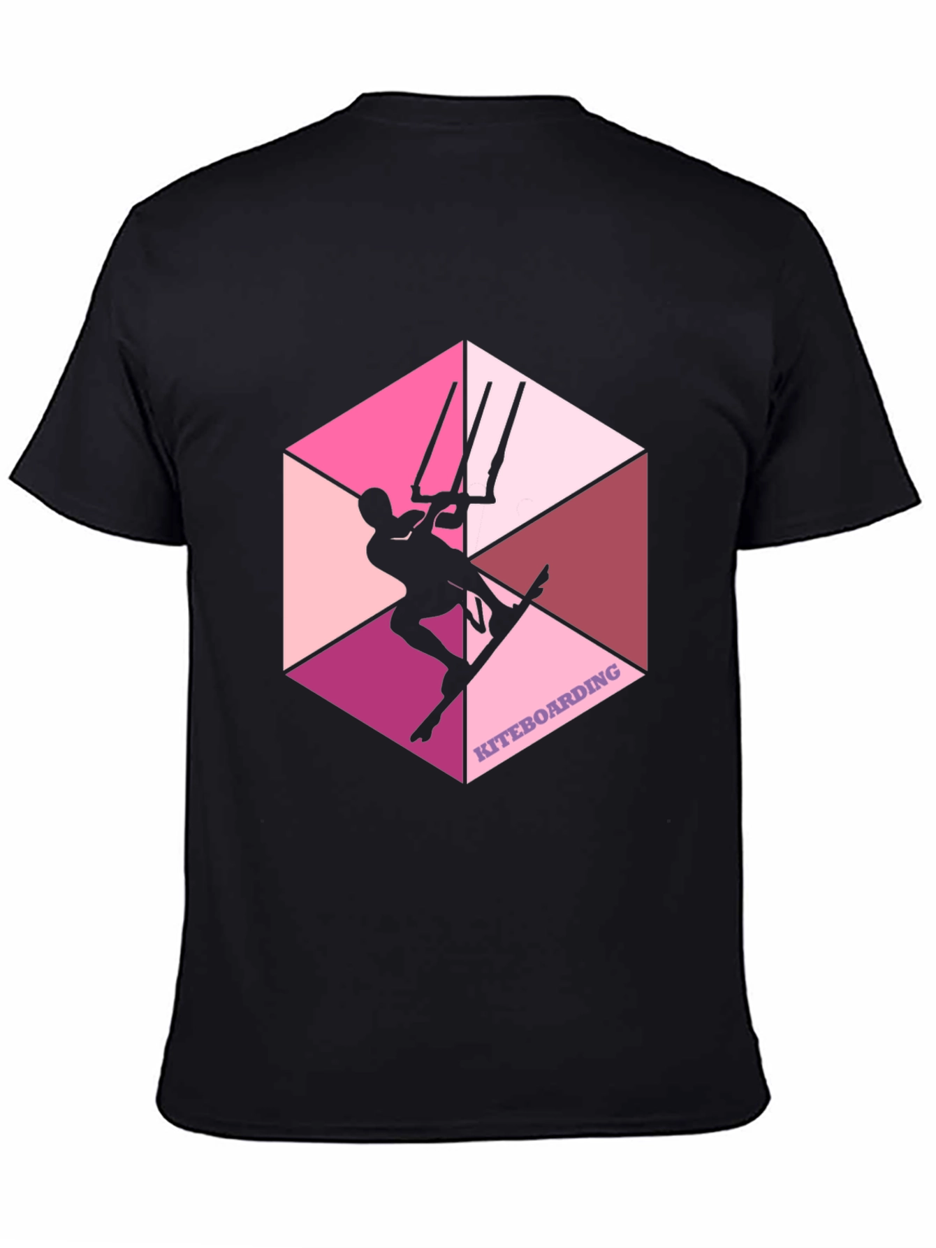 Kiteboarding Graphic Tee - Hexagon Design