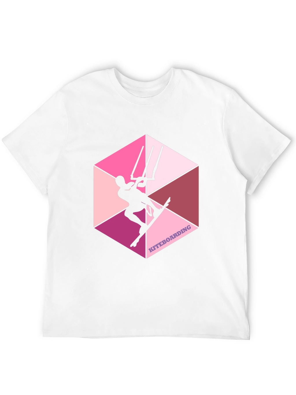 Kiteboarding Graphic Tee - Hexagon Design