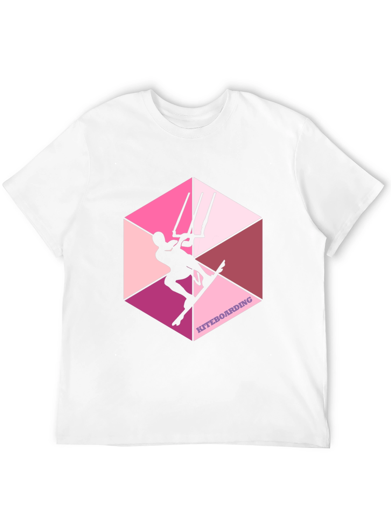 Kiteboarding Graphic Tee - Hexagon Design