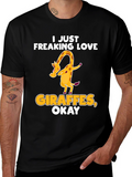 I Just Freaking Love Giraffes T-Shirt