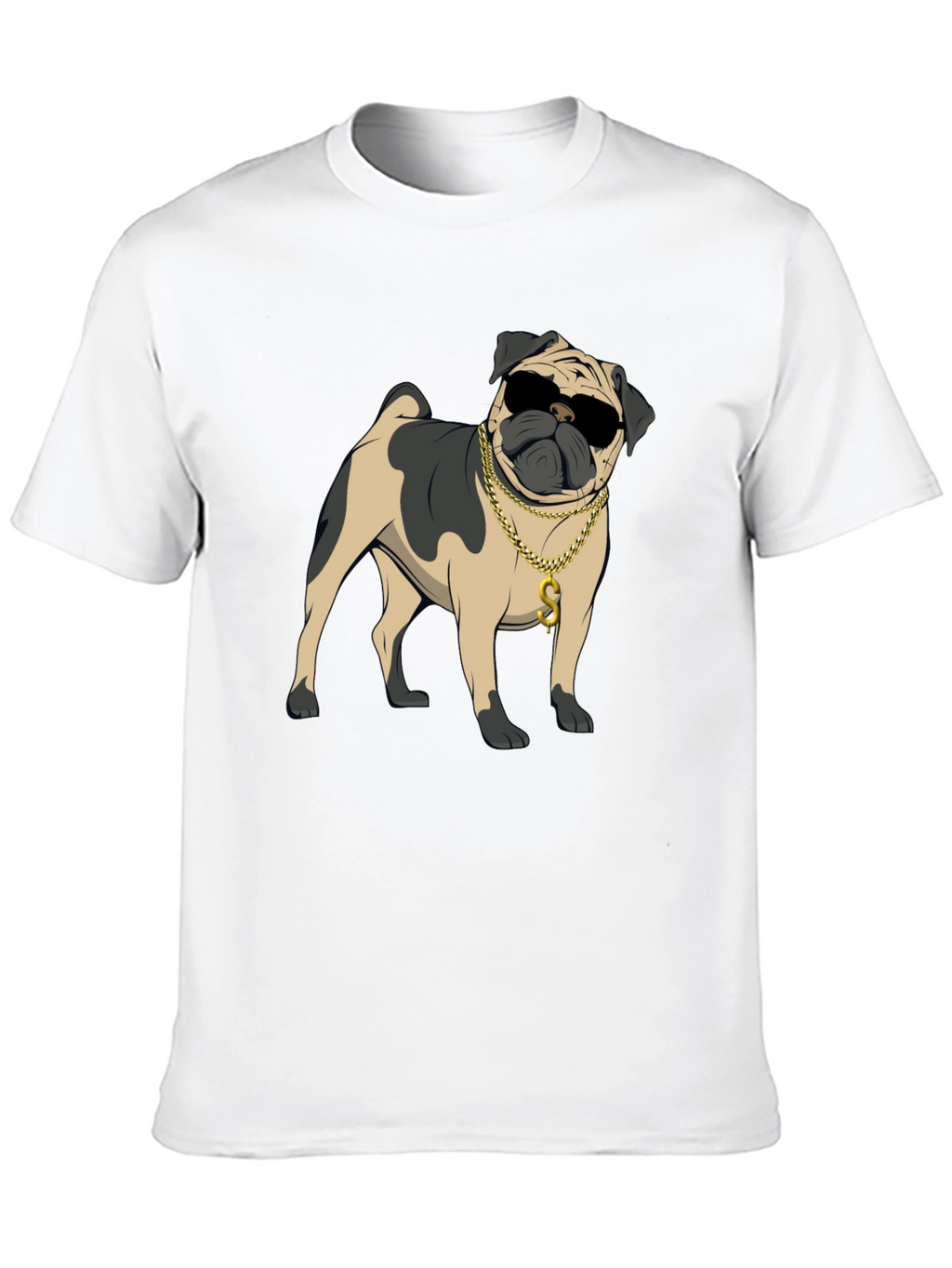 Cool Pug Black T-Shirt
