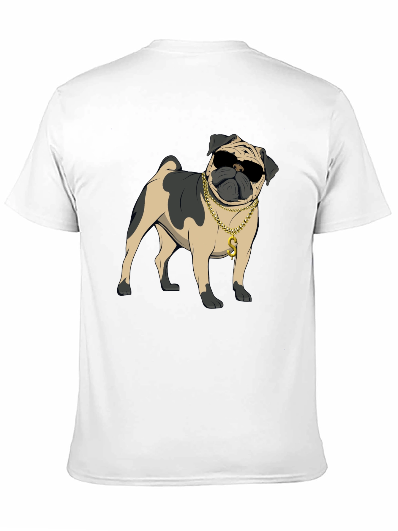 Cool Pug Black T-Shirt