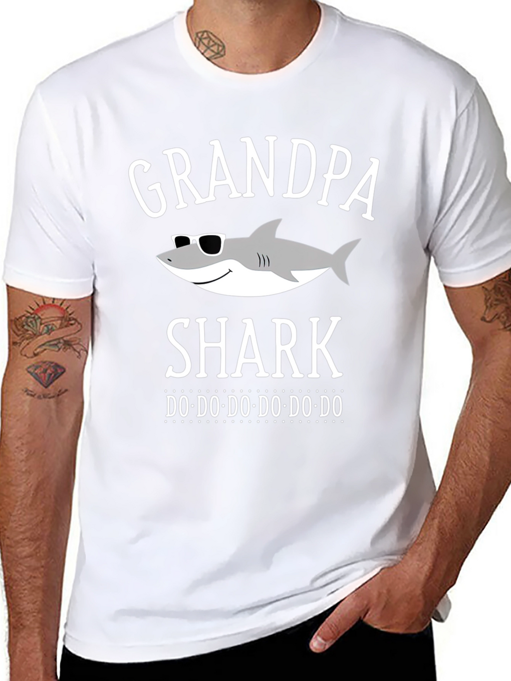 Grandpa Shark T-Shirt - Fun Novelty Tee
