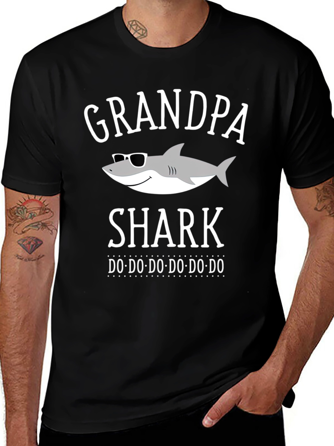 Grandpa Shark T-Shirt - Fun Novelty Tee