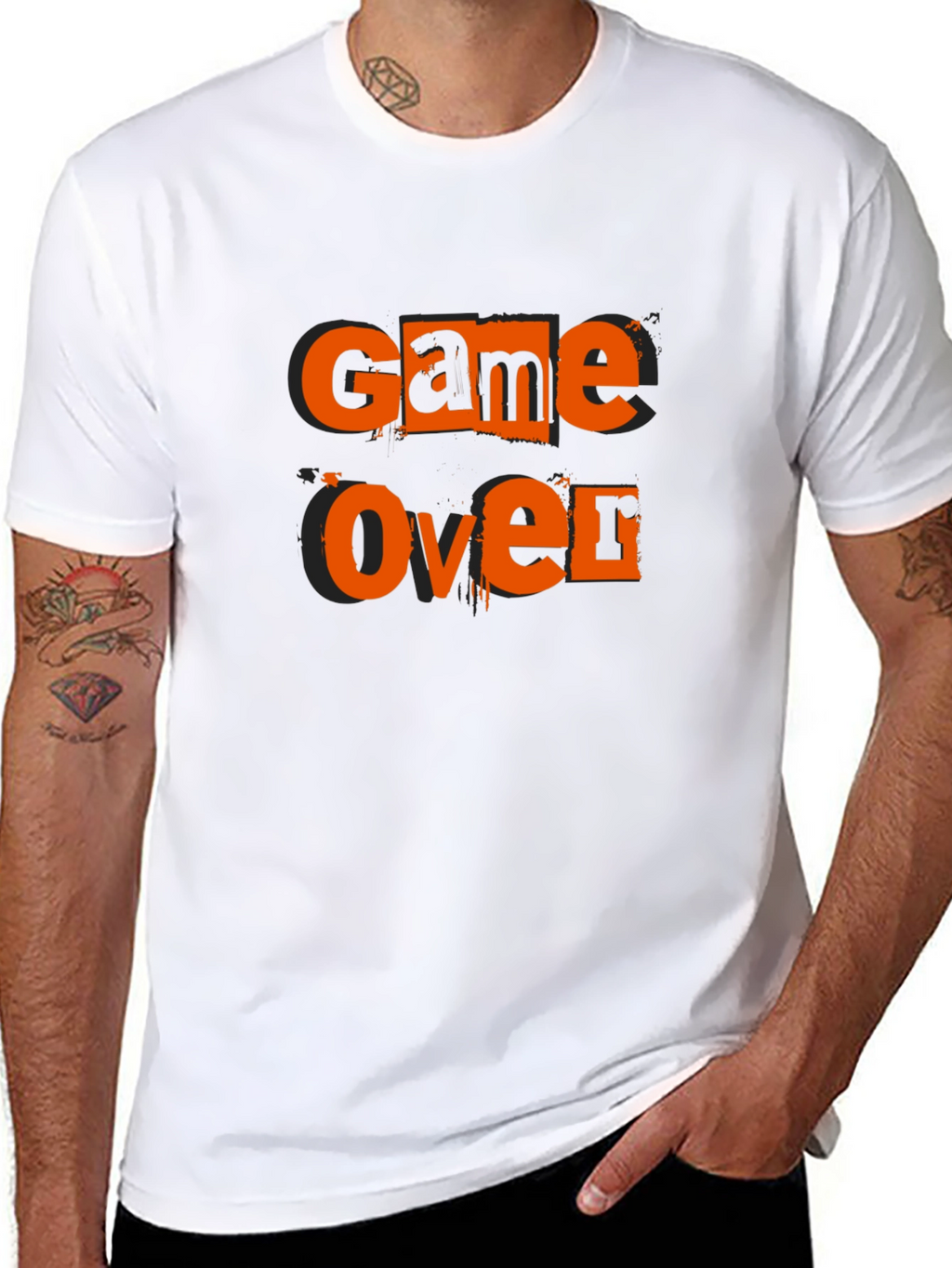 Game Over Black Graphic Tee