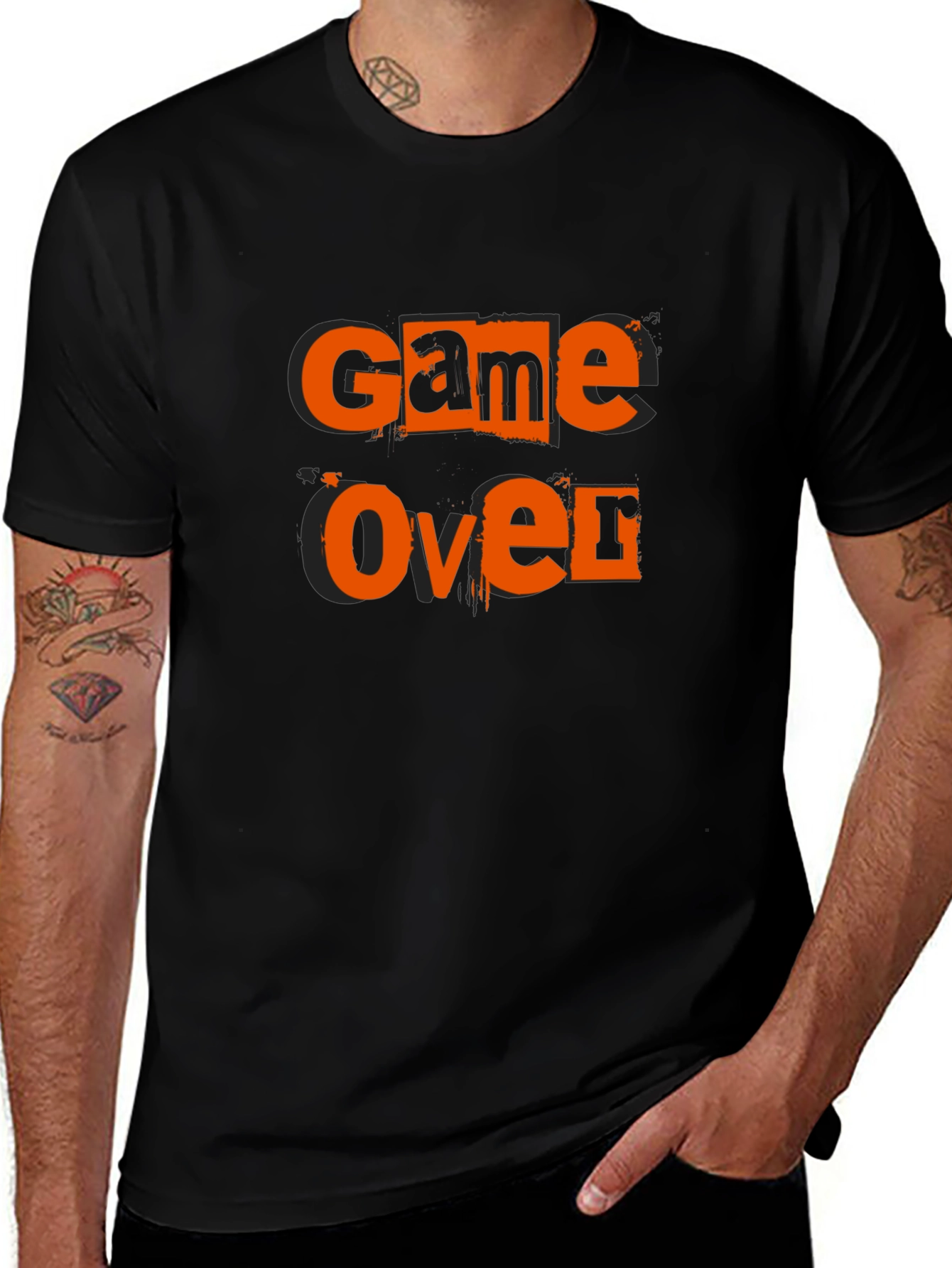 Game Over Black Graphic Tee