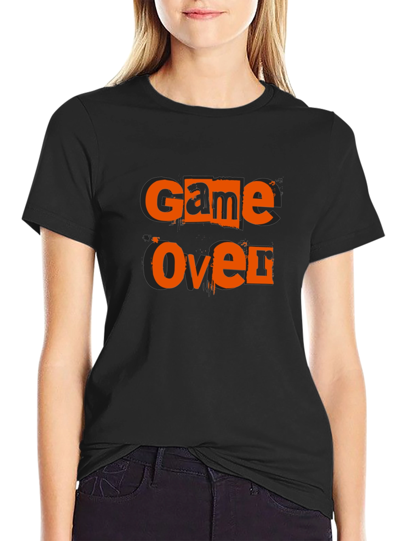 Game Over Black Graphic Tee