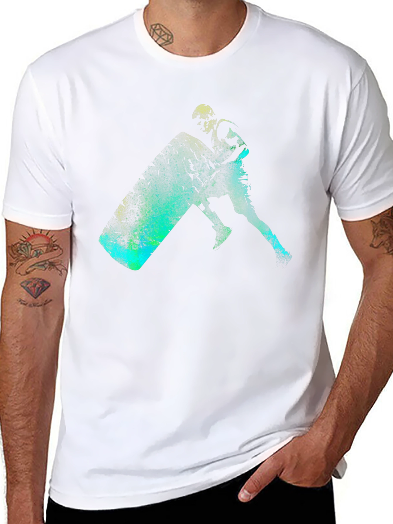 Tire Flip Graphic Tee - Black