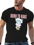 Born to Bake Chef Rabbit T-Shirt