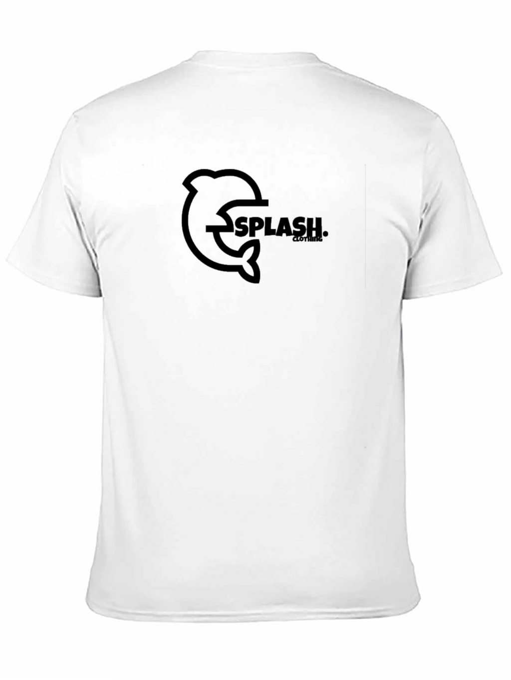 Black Dolphin Splash Graphic T-Shirt
