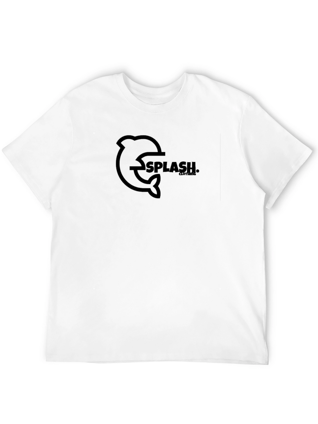 Black Dolphin Splash Graphic T-Shirt