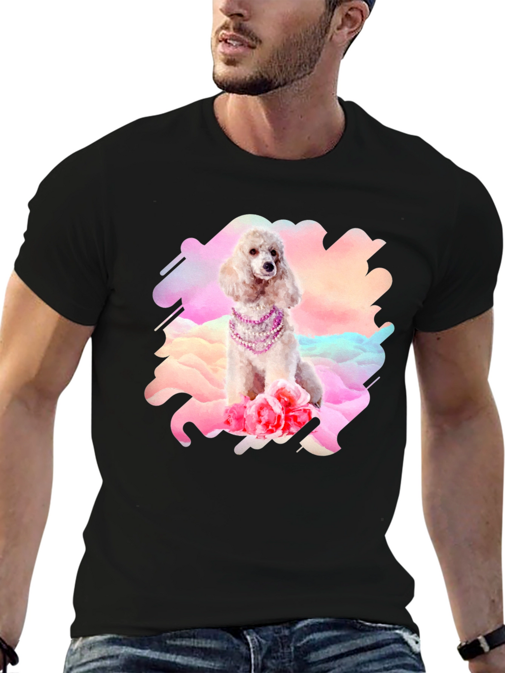 Poodle in Pearls Graphic Tee