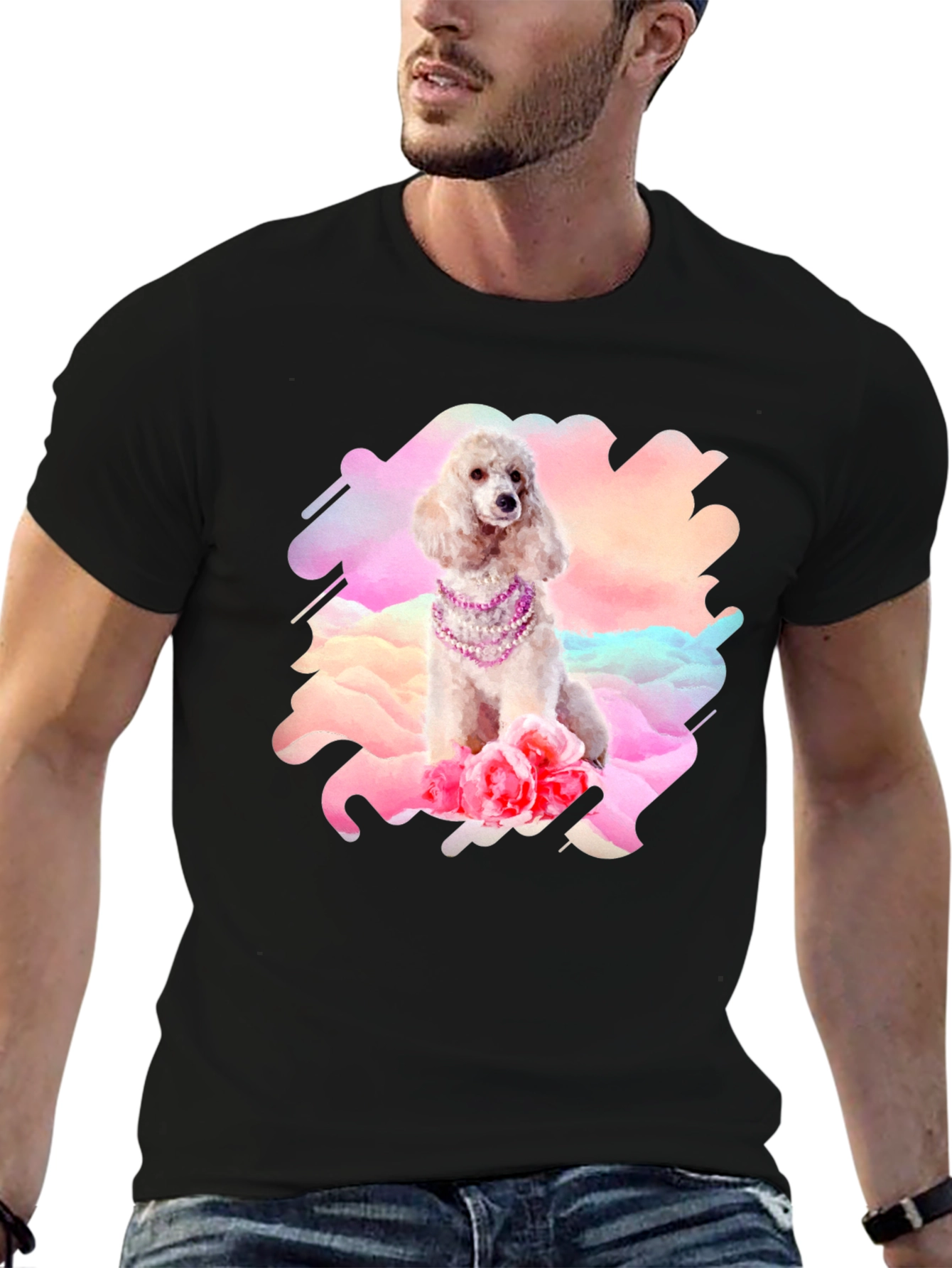 Poodle in Pearls Graphic Tee
