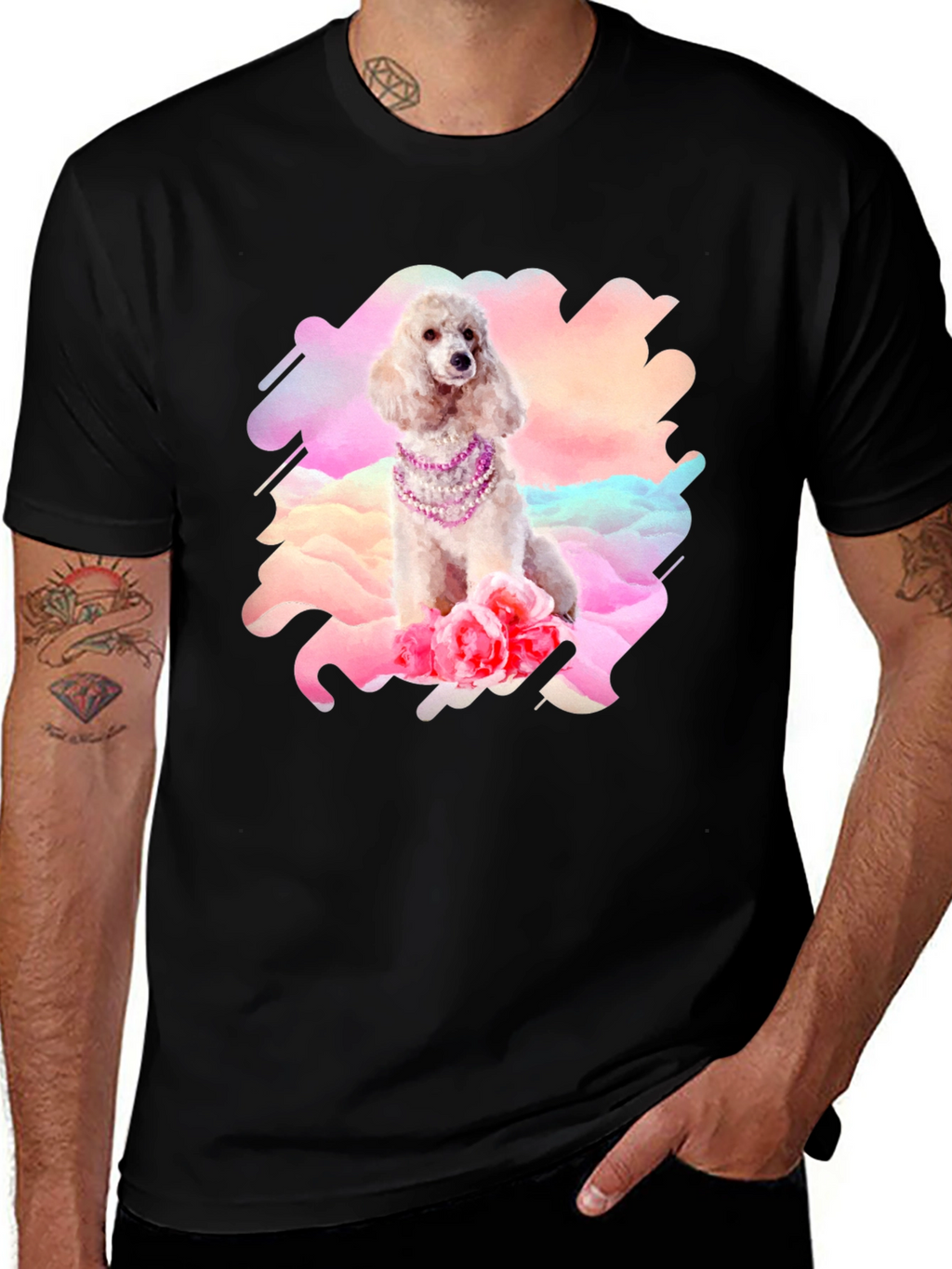 Poodle in Pearls Graphic Tee