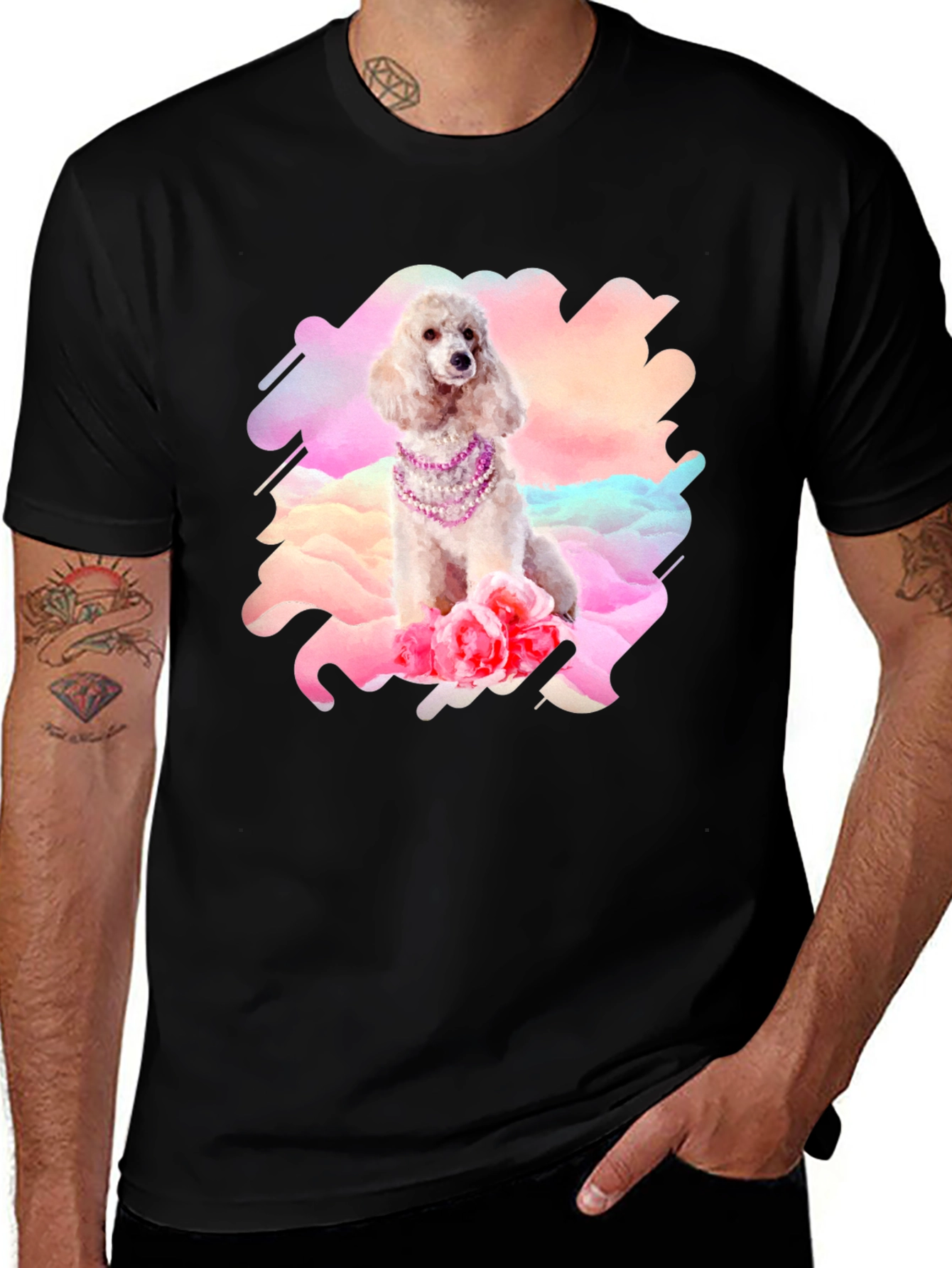 Poodle in Pearls Graphic Tee