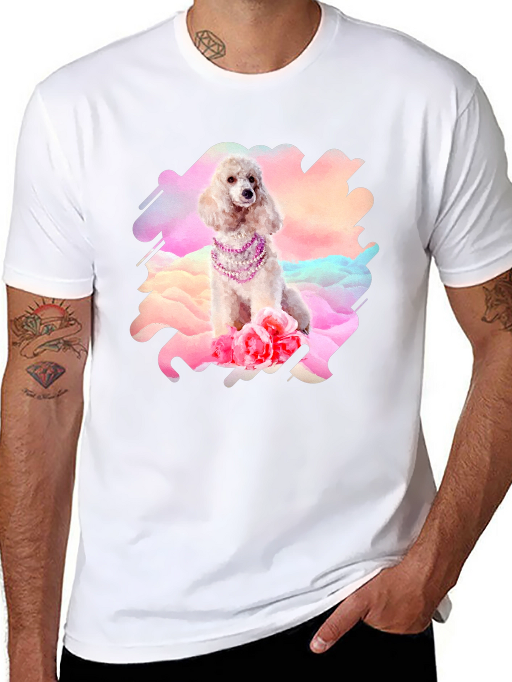 Poodle in Pearls Graphic Tee