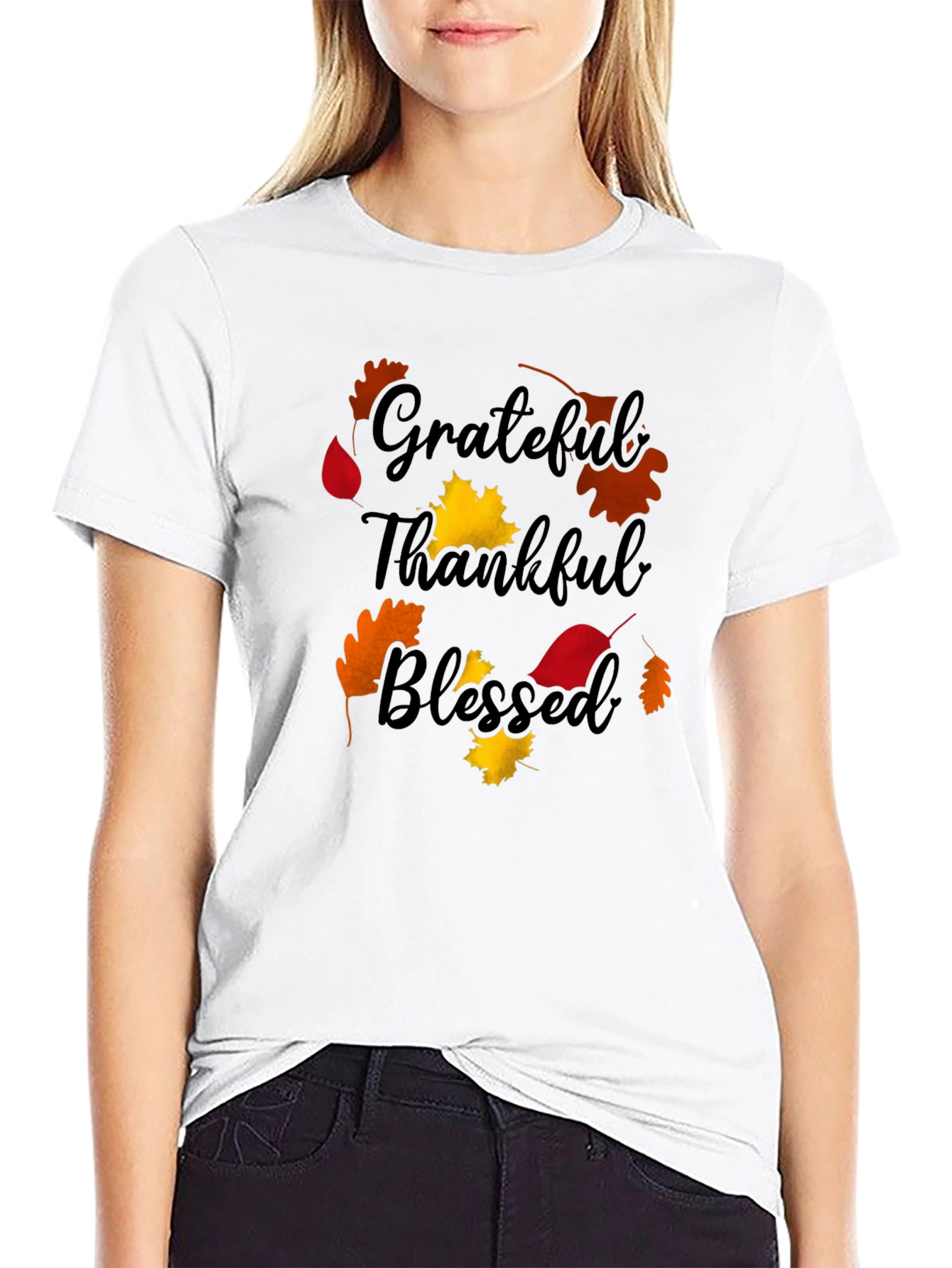 Grateful Thankful Blessed Fall T-Shirt