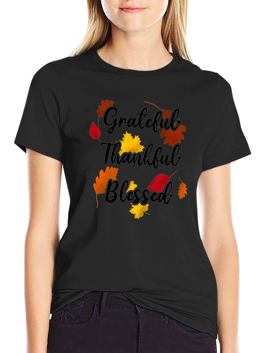 Grateful Thankful Blessed Fall T-Shirt