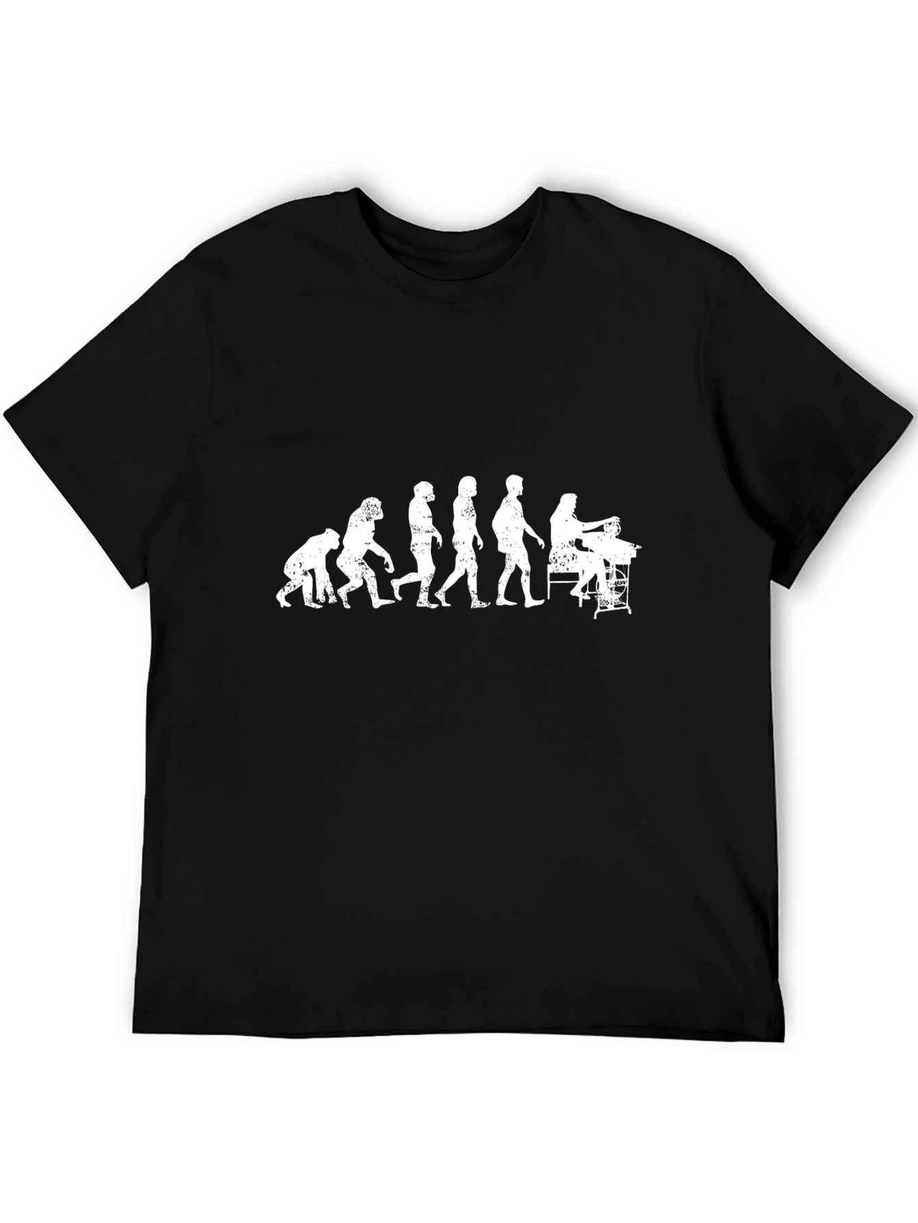 Evolution of Keyboardist T-Shirt - Black