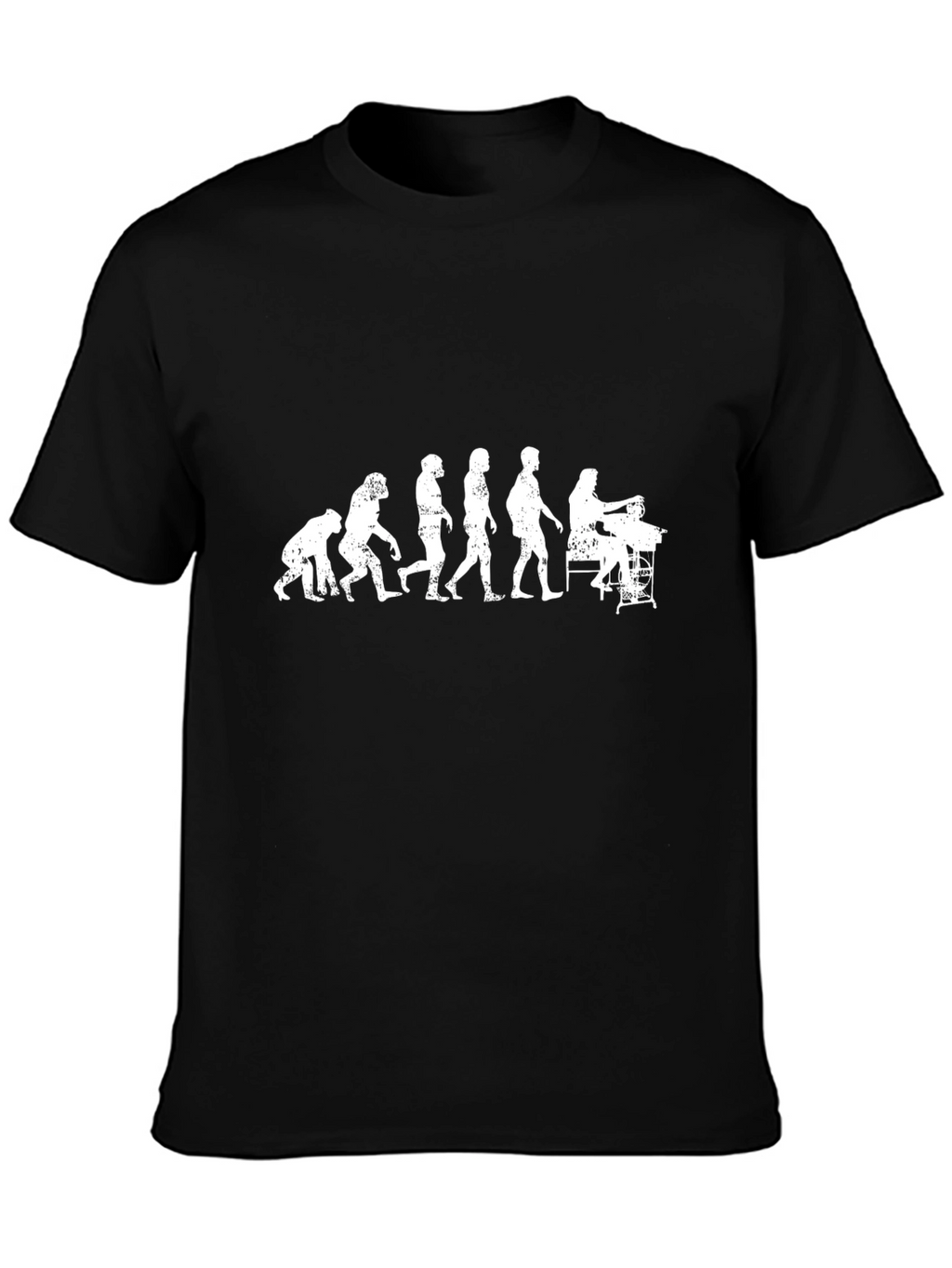 Evolution of Keyboardist T-Shirt - Black