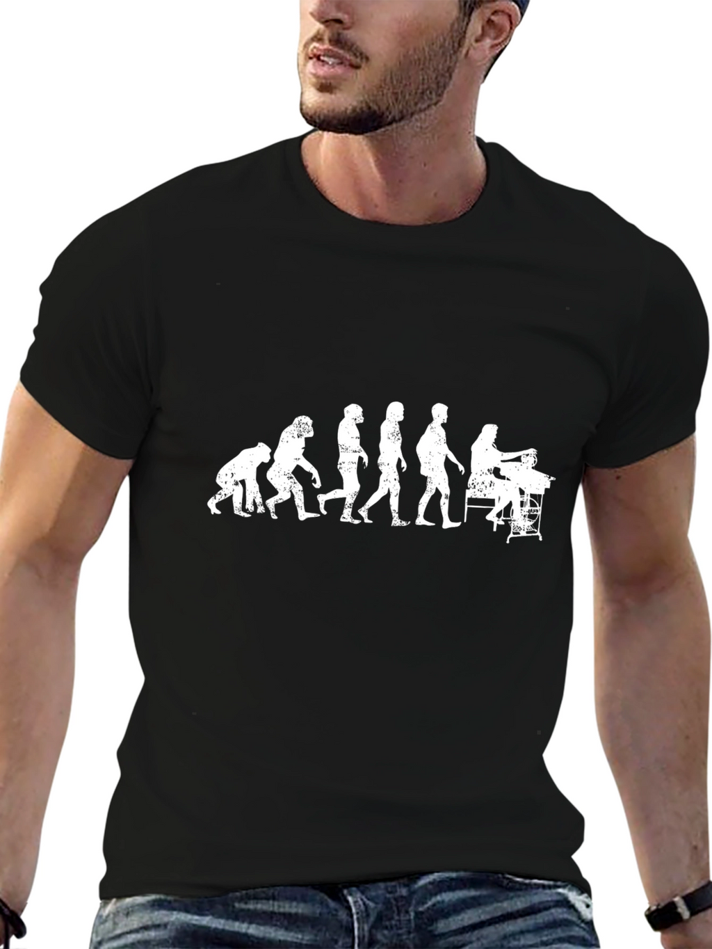 Evolution of Keyboardist T-Shirt - Black