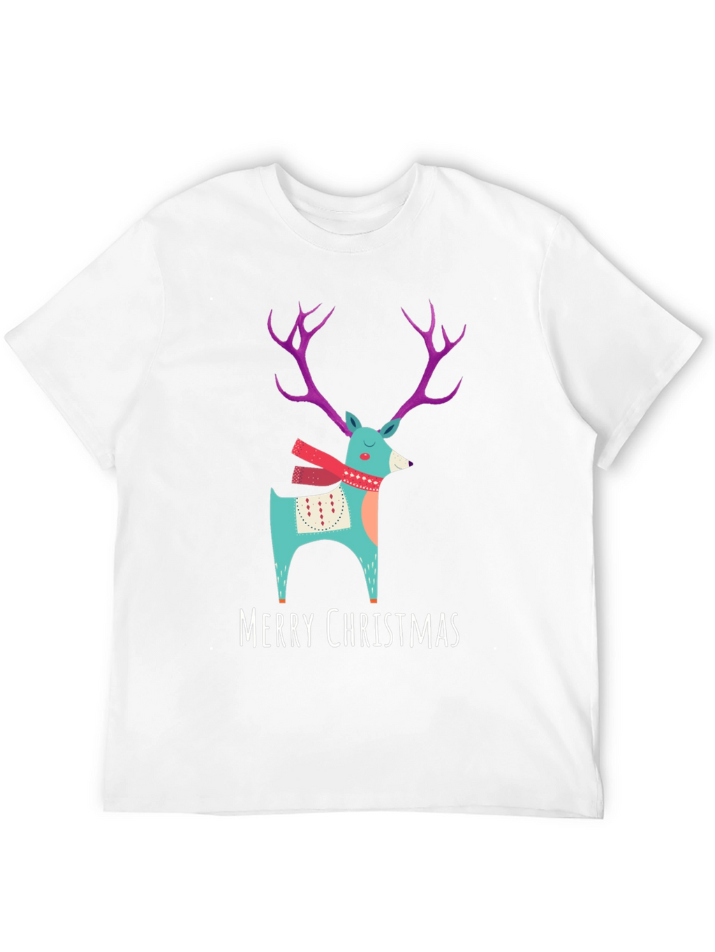 Merry Christmas Reindeer T-Shirt - Holiday Apparel