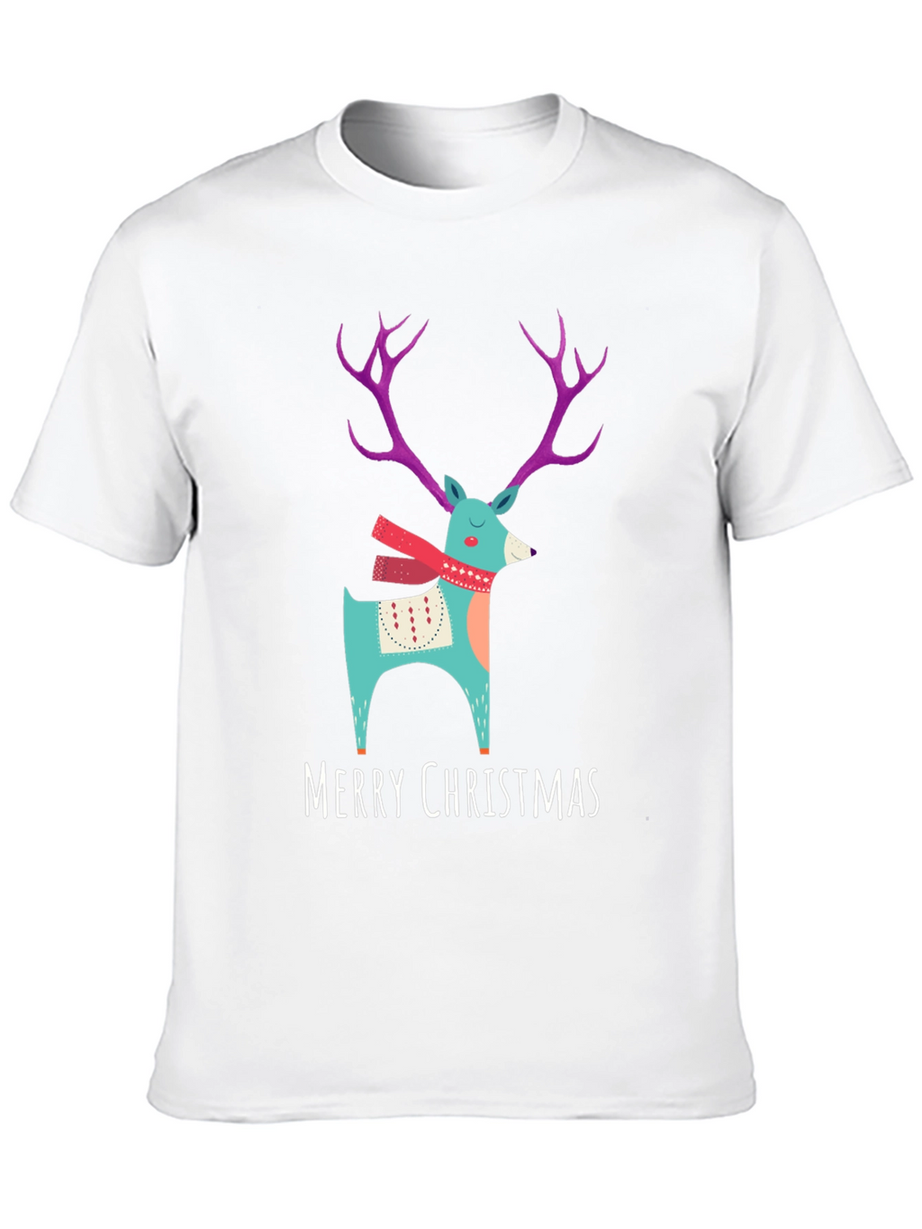 Merry Christmas Reindeer T-Shirt - Holiday Apparel