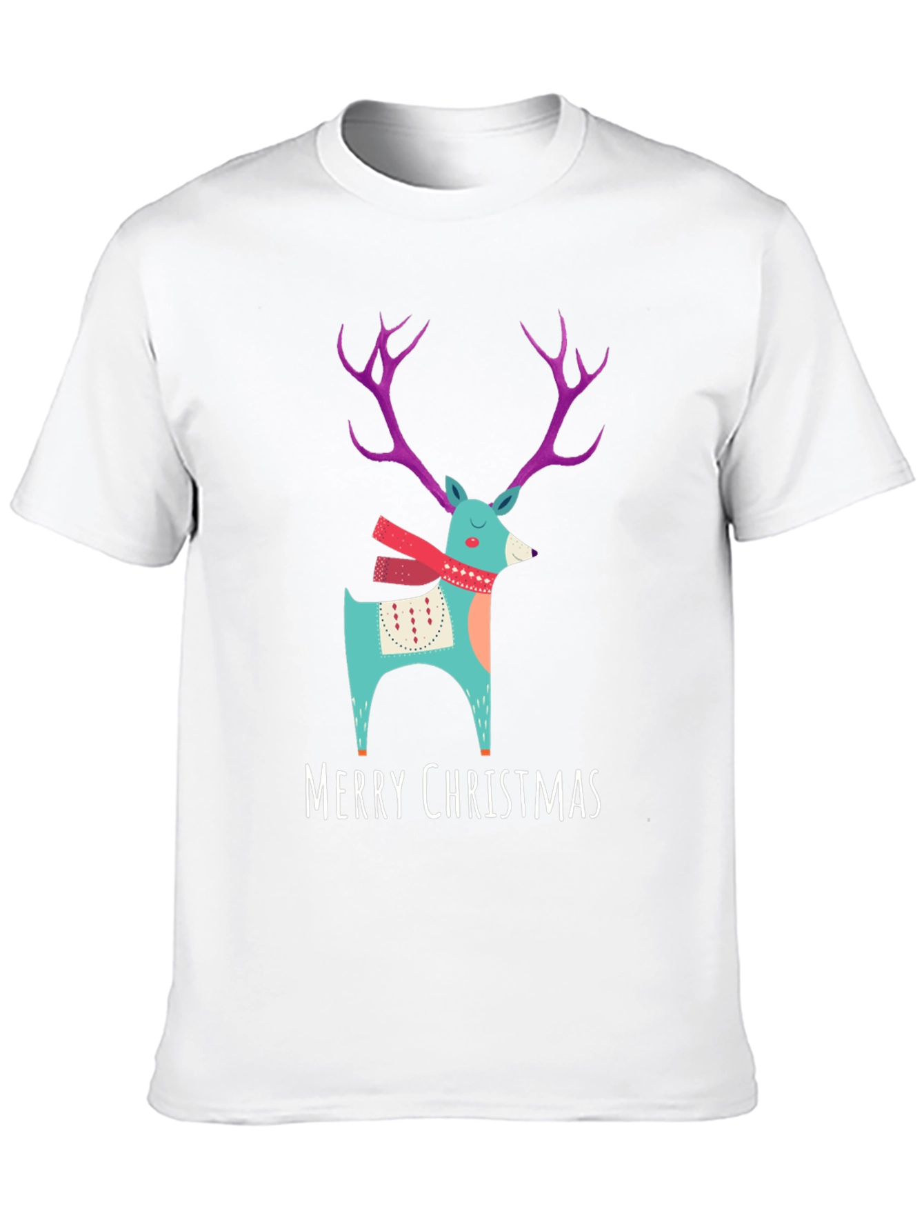 Merry Christmas Reindeer T-Shirt - Holiday Apparel
