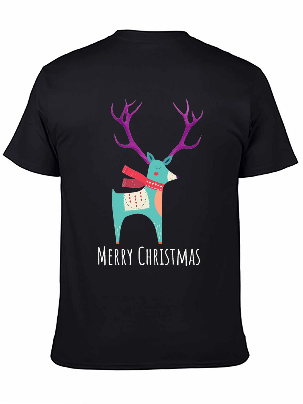 Merry Christmas Reindeer T-Shirt - Holiday Apparel