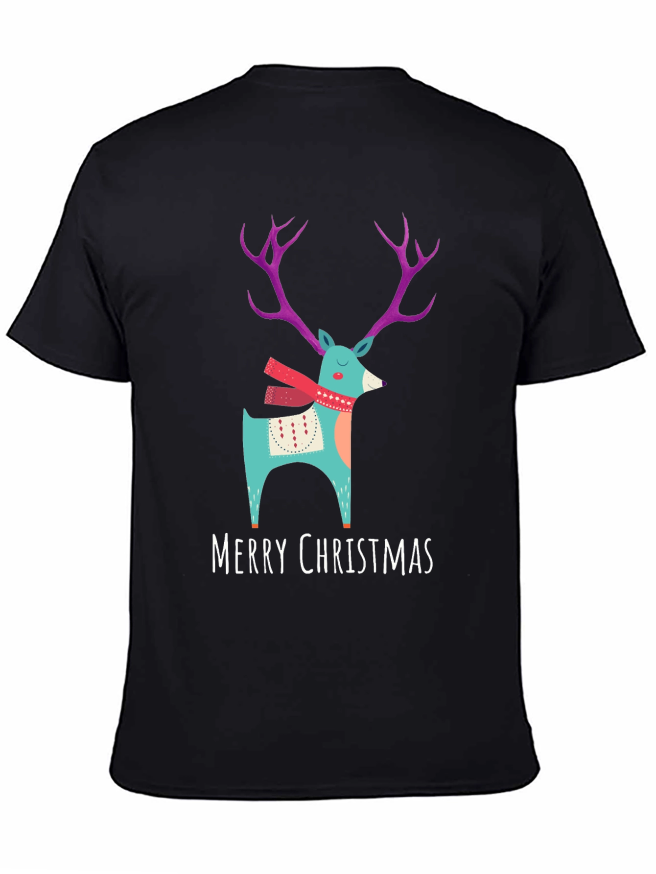 Merry Christmas Reindeer T-Shirt - Holiday Apparel