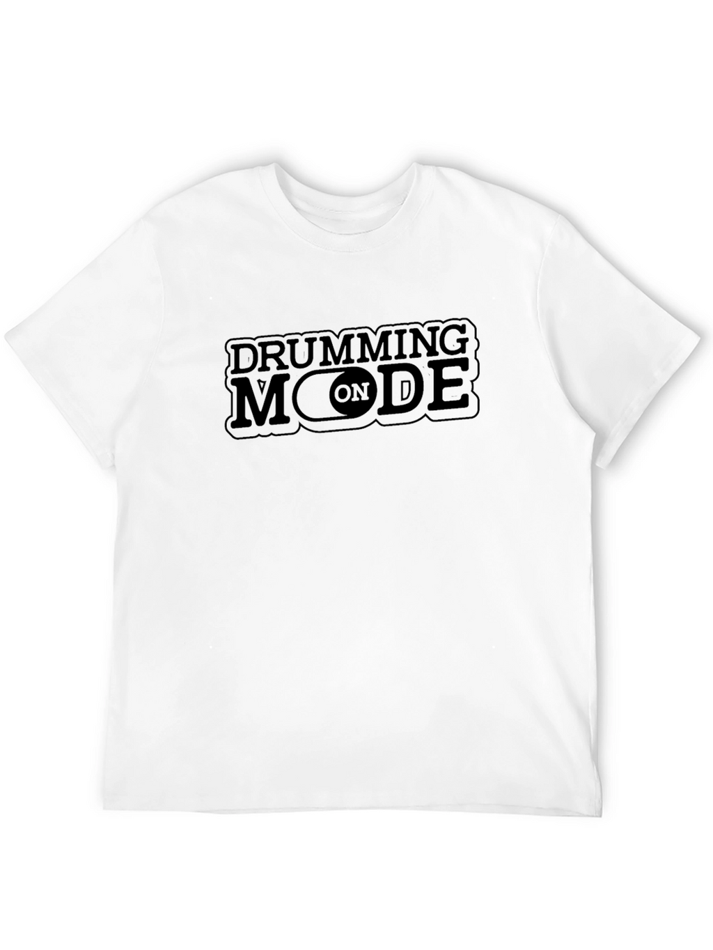 Drumming Mode On - Black T-Shirt