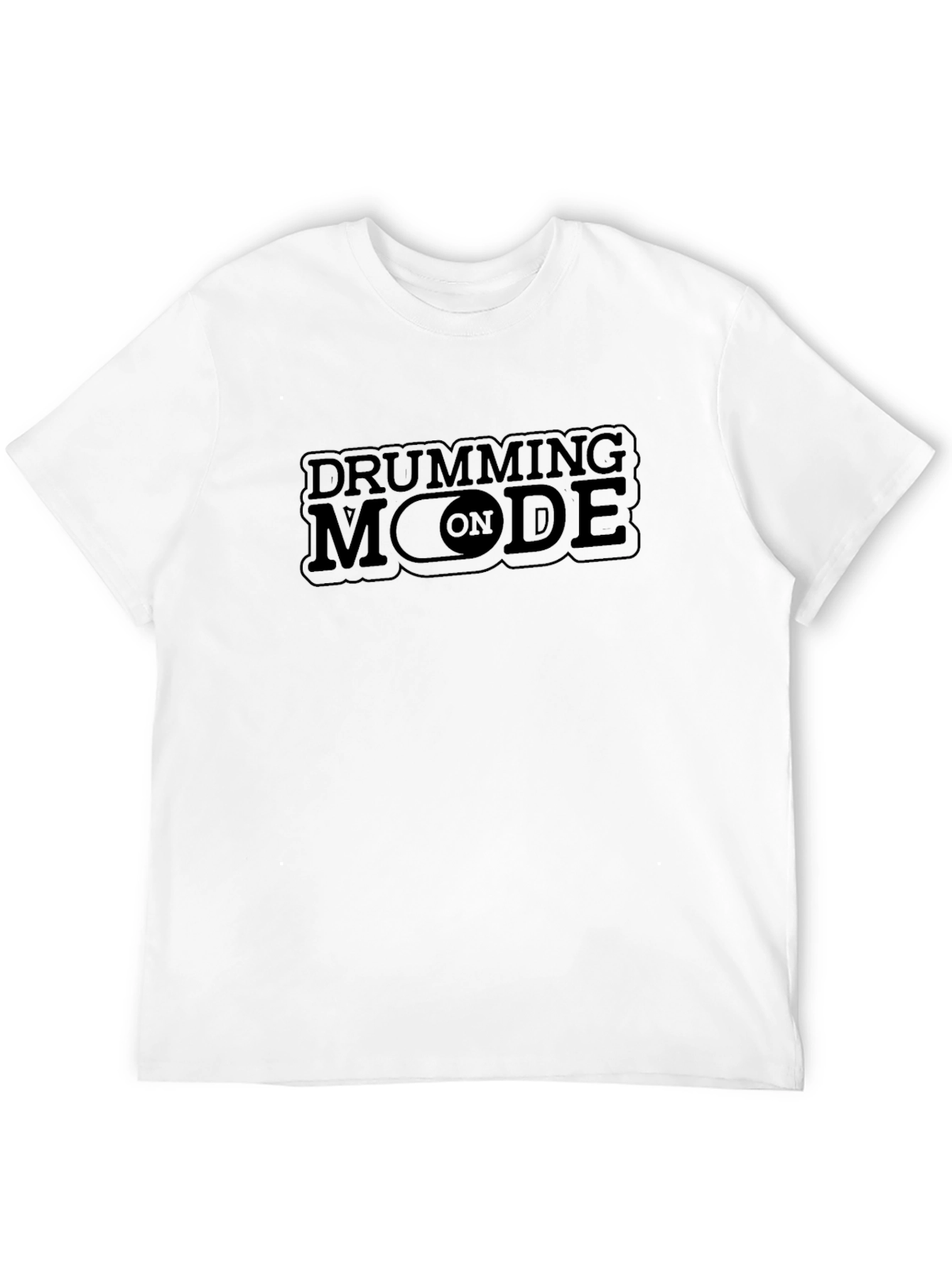 Drumming Mode On - Black T-Shirt