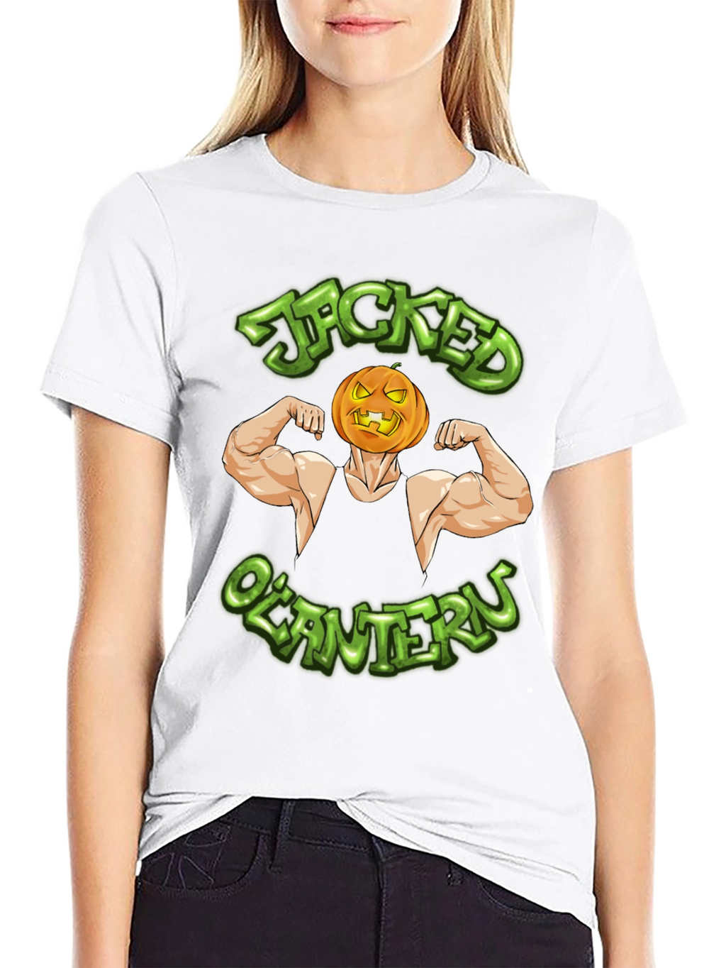 Jacked OLantern Graphic T-Shirt