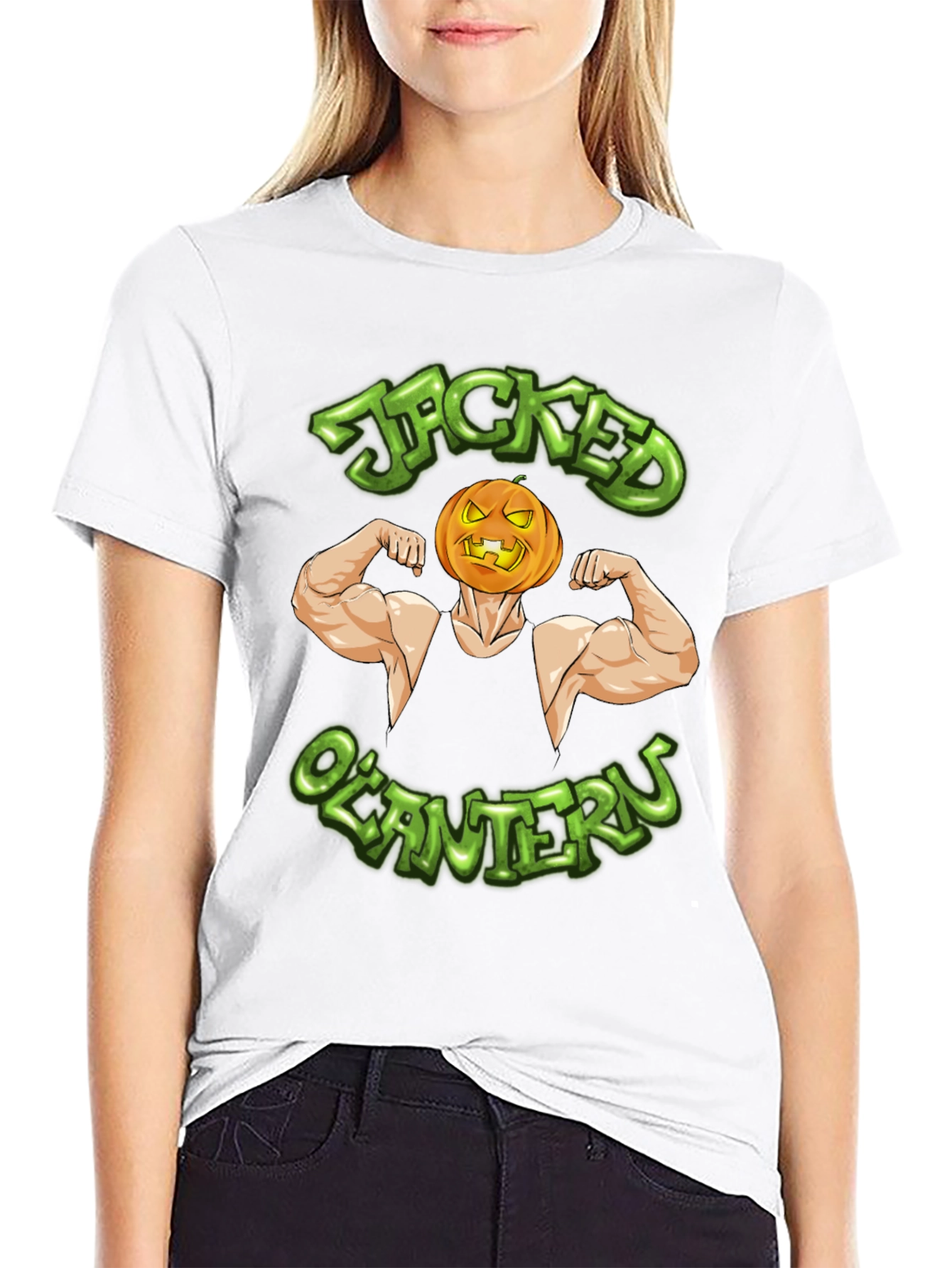 Jacked OLantern Graphic T-Shirt
