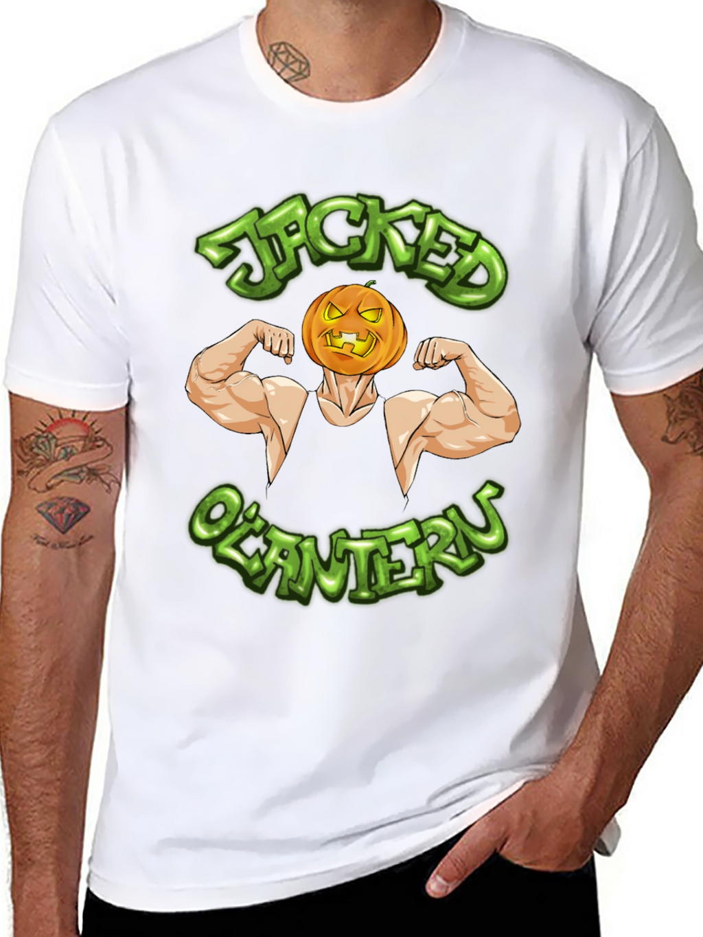 Jacked OLantern Graphic T-Shirt