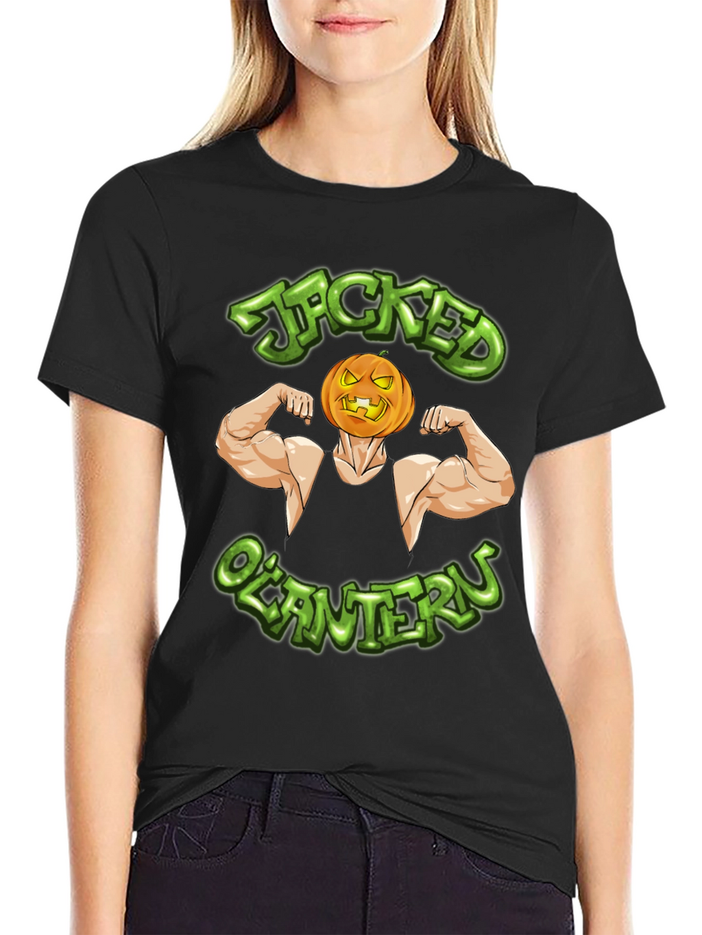 Jacked OLantern Graphic T-Shirt