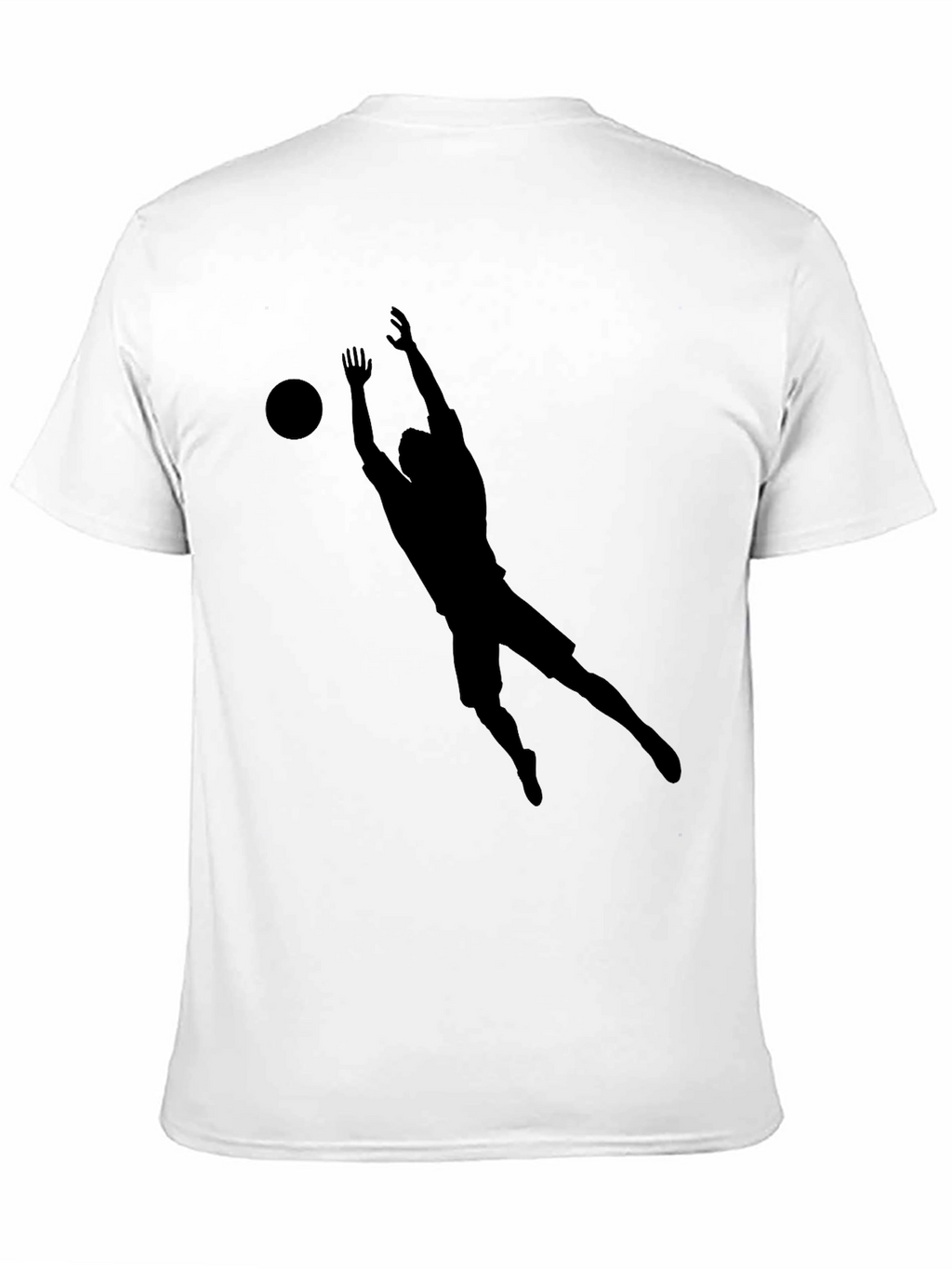 Mens Black Volleyball Graphic Tee