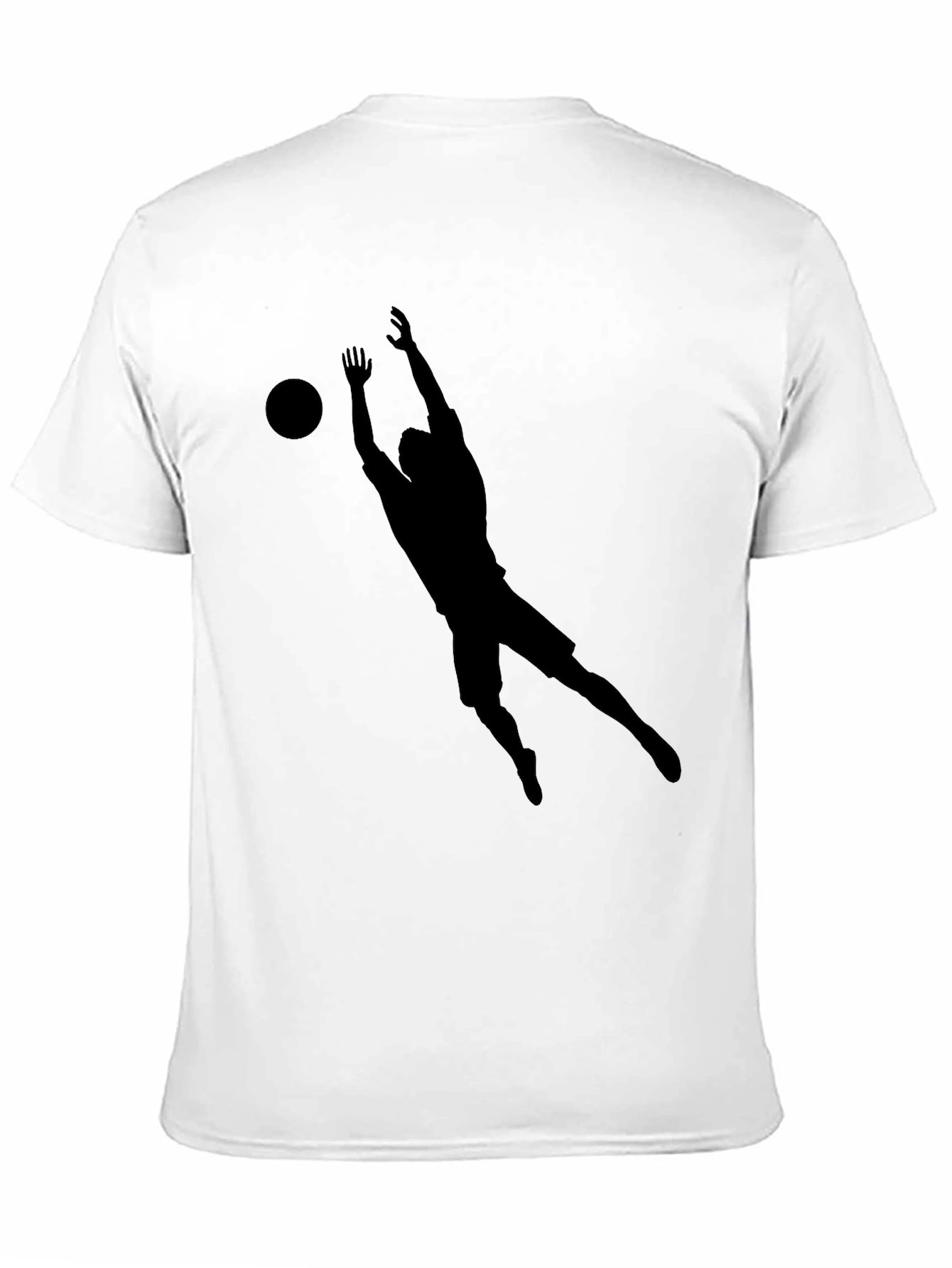 Mens Black Volleyball Graphic Tee