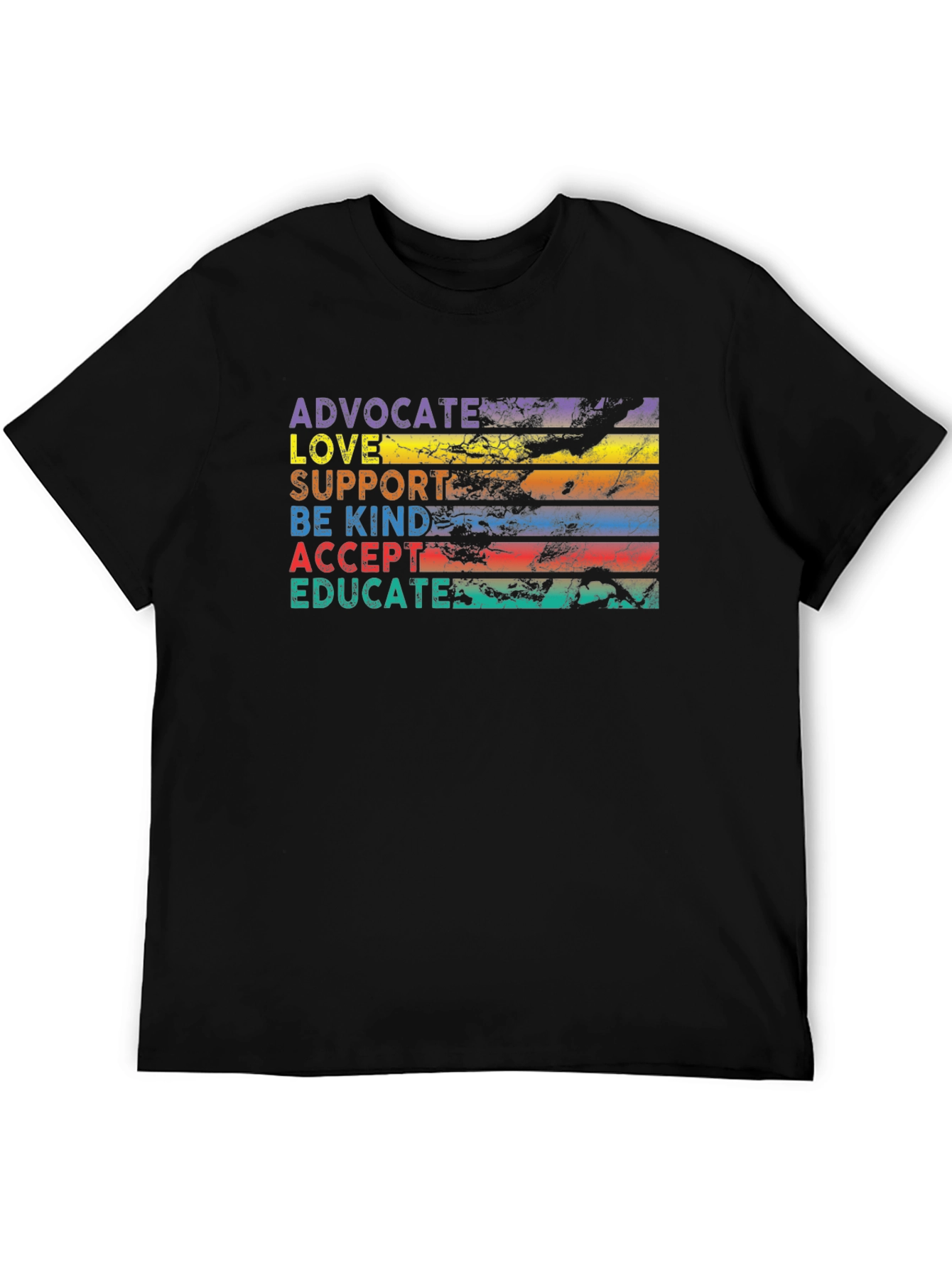 Advocate Love Support Kindness Acceptance Education Tee