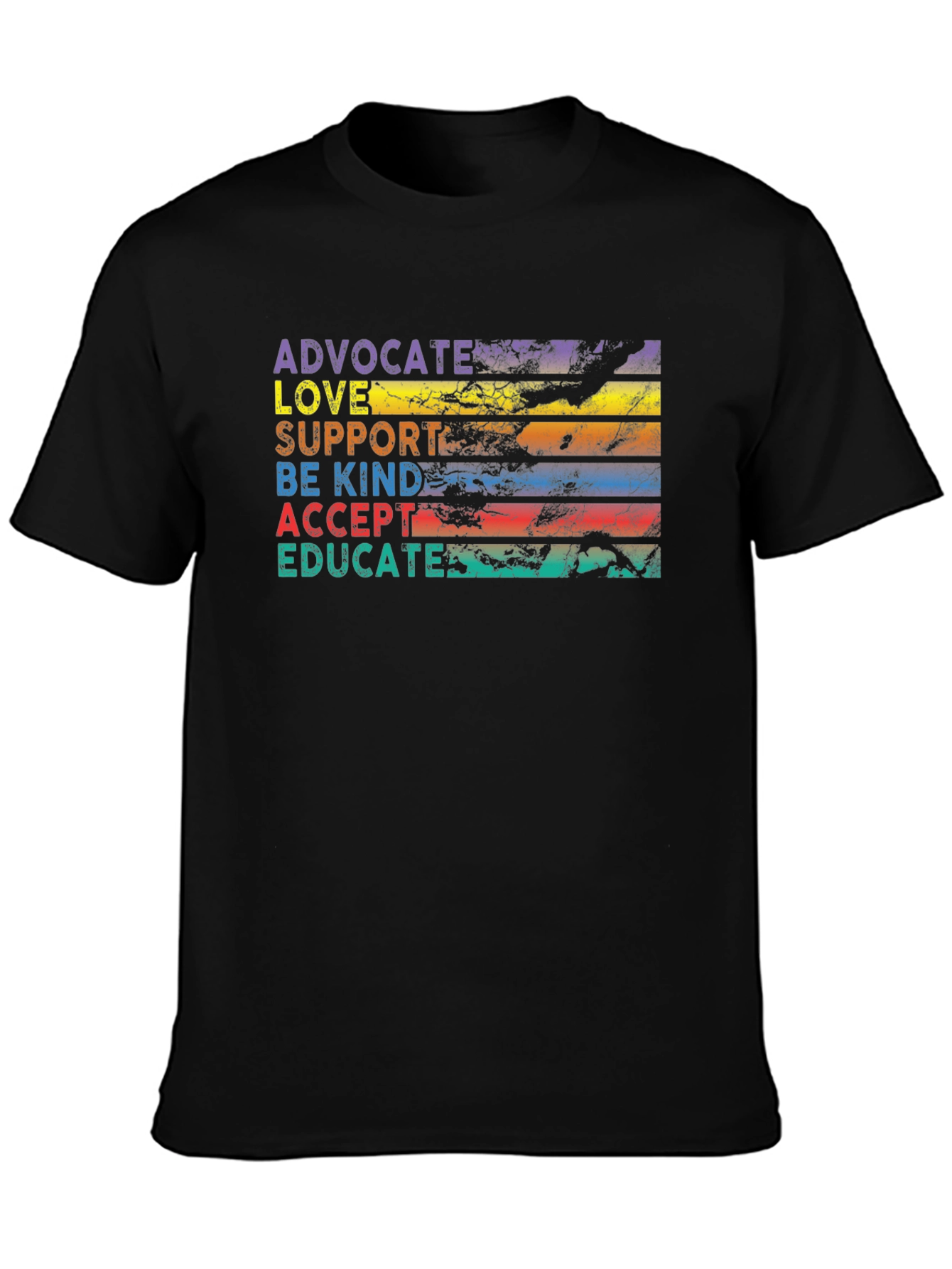 Advocate Love Support Kindness Acceptance Education Tee