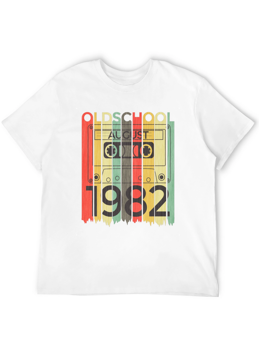 Old School August 1982 Cassette Tape T-Shirt