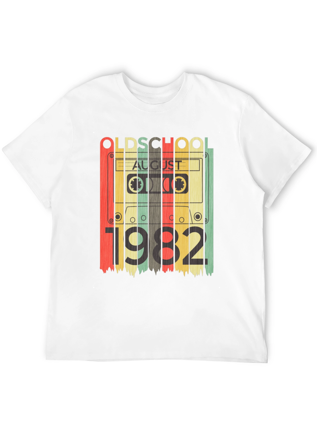 Old School August 1982 Cassette Tape T-Shirt