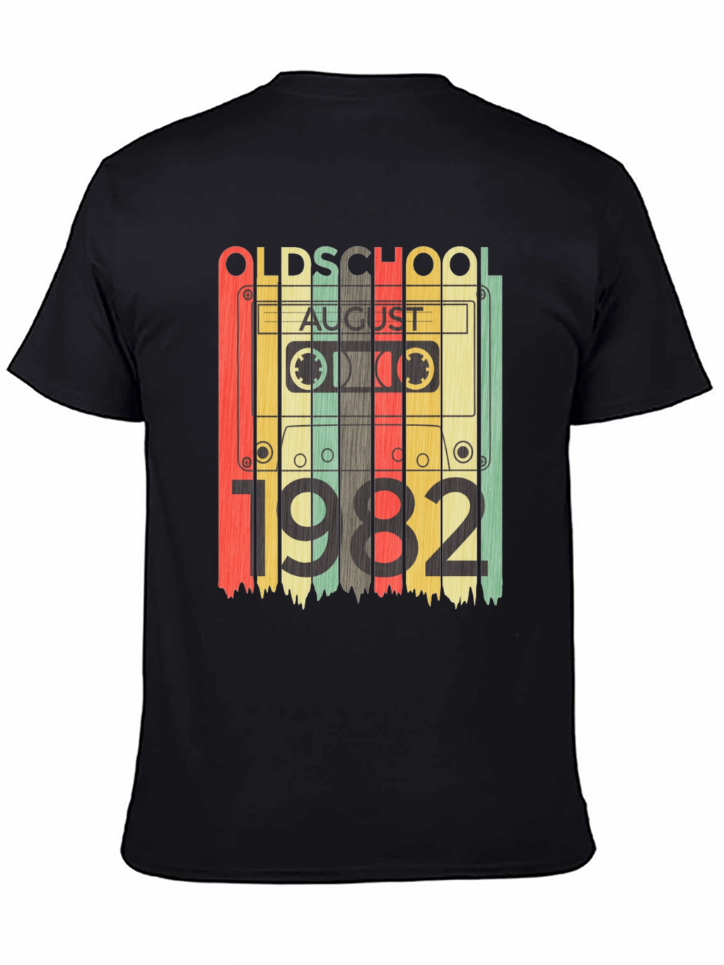 Old School August 1982 Cassette Tape T-Shirt