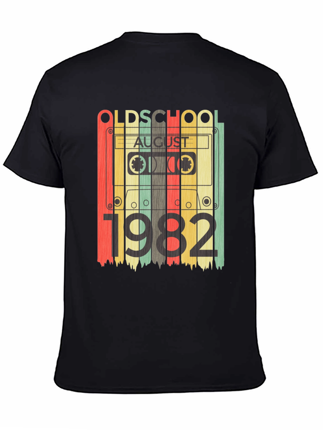 Old School August 1982 Cassette Tape T-Shirt